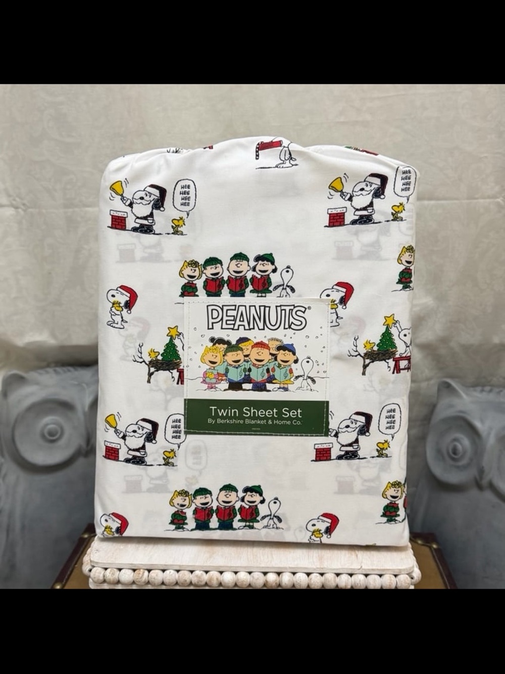 ⚡️⭐️Peanuts By Berkshire Blanket & Home Christmas Themed Twin Sheet Set
